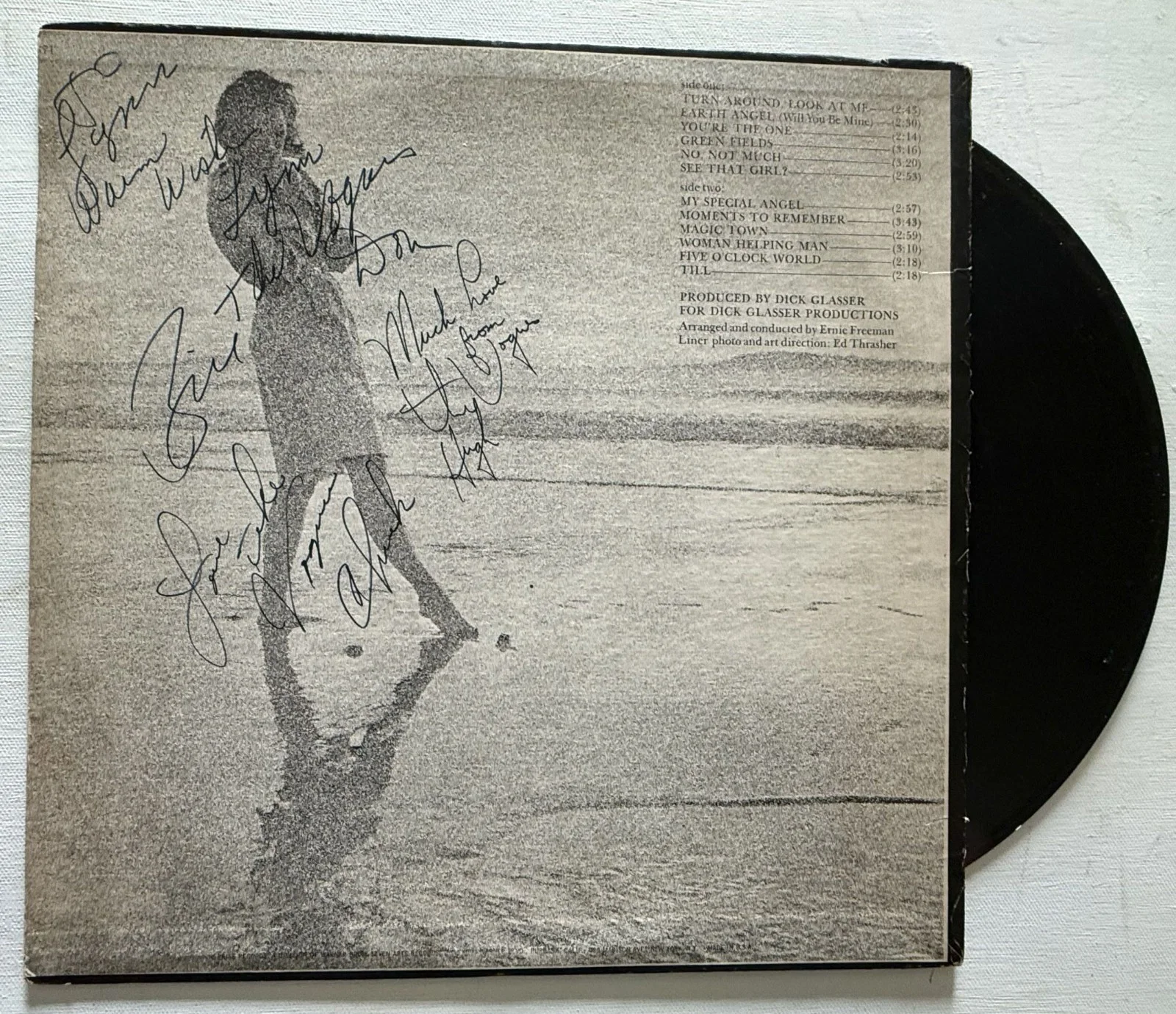 The Vogues Band Signed Autographed "Greatest Hits" Vintage Record Album, изображение 2
