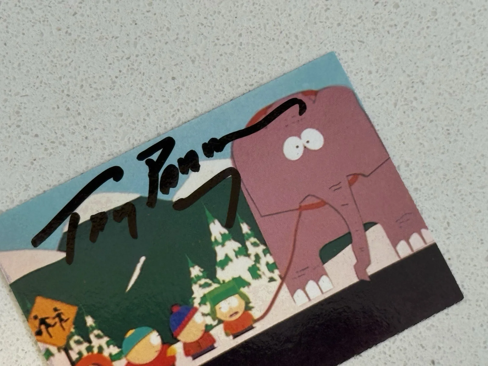 South Park Trading Card Signed By Trey Parker SWAU Letter Of Authentication COA, изображение 3