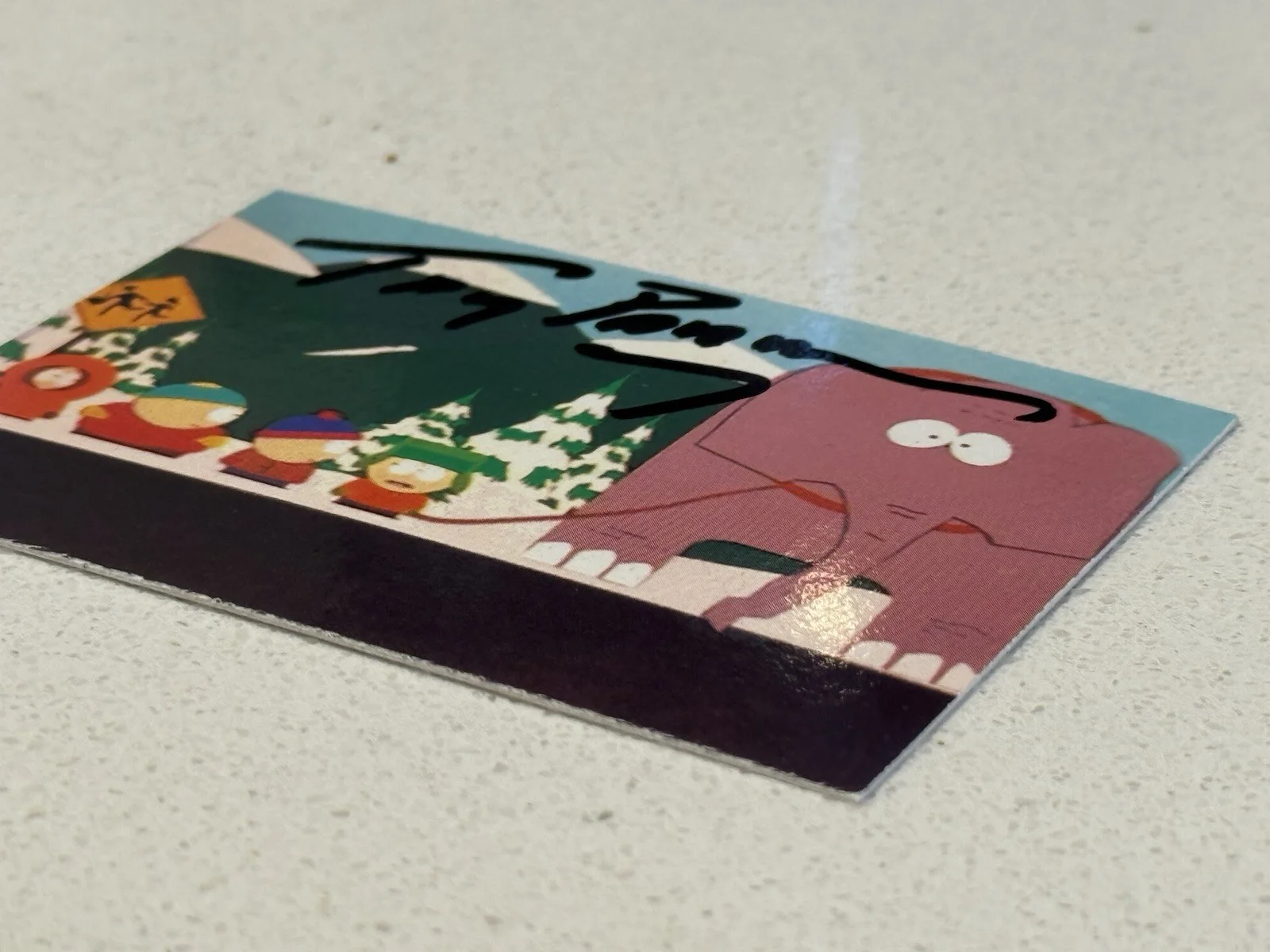 South Park Trading Card Signed By Trey Parker SWAU Letter Of Authentication COA, изображение 4