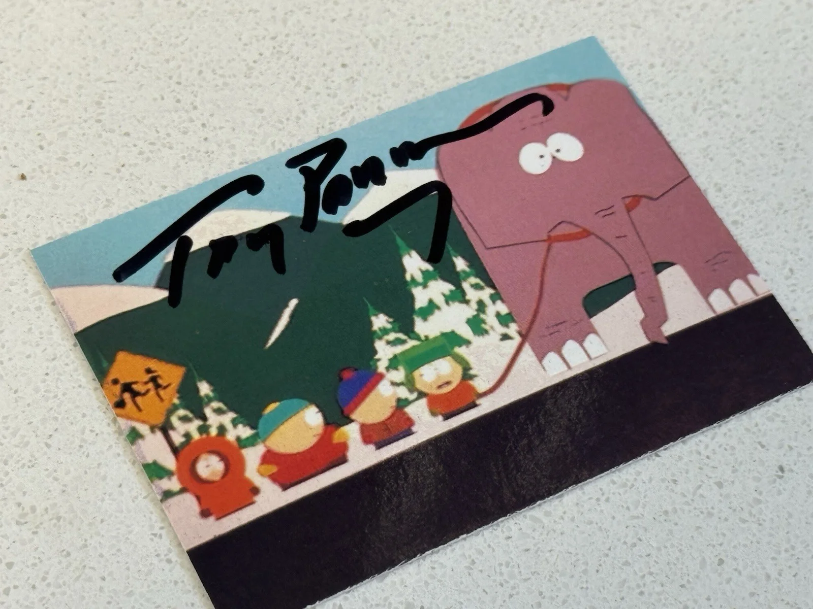 South Park Trading Card Signed By Trey Parker SWAU Letter Of Authentication COA, изображение 5