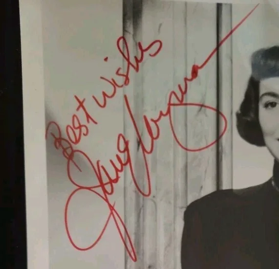 Jane Wayman — JANE WYMAN Signed Autographed Vintage 8x10 Photo Original Studio Portrait Ronald, изображение 2
