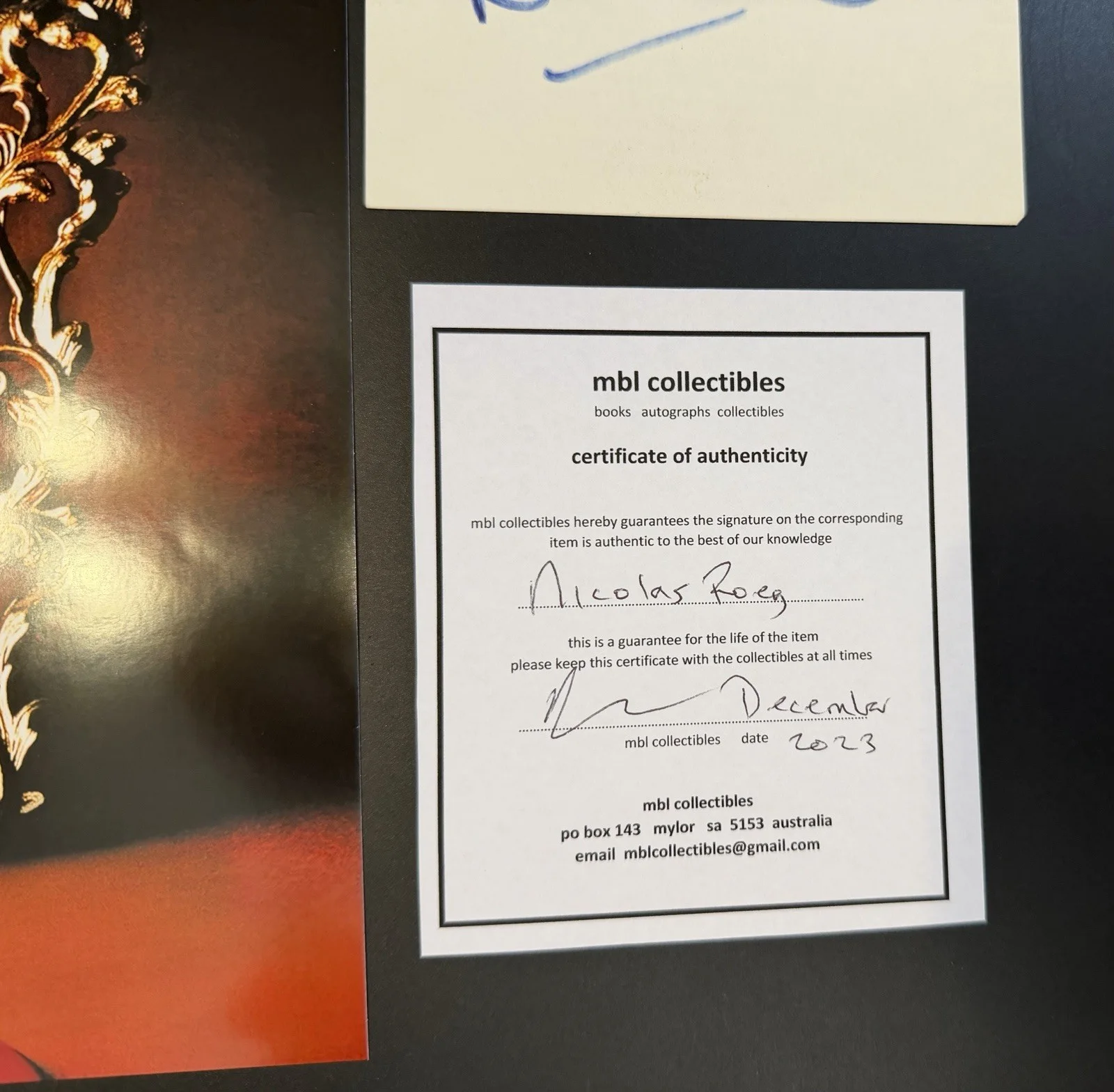 Nicolas Roeg Signed 3x5 Index Card Don’t Look Now Director w/ COA, изображение 3