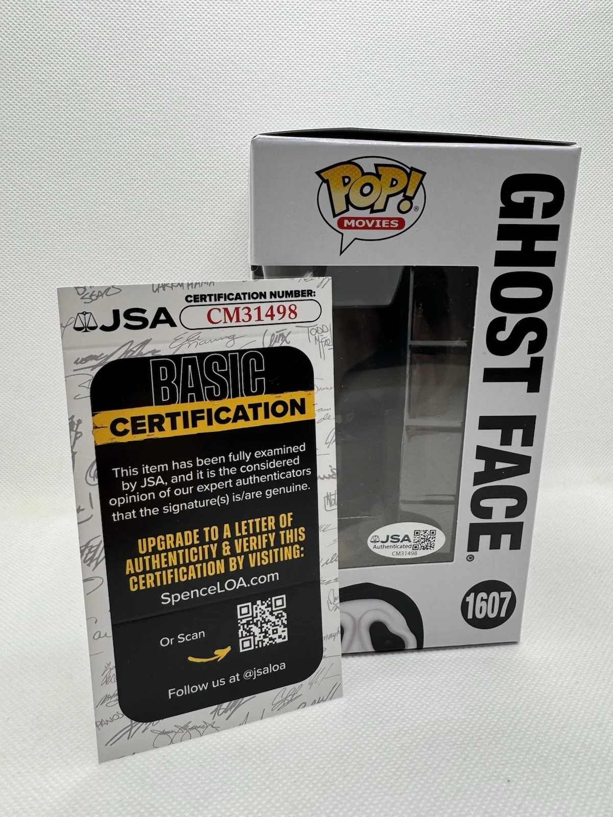 Jon Abrahams — Jon Abrahams Signed Scary Movie Ghostface Scream Funko Pop # 1607 Autograph JSA, image 3