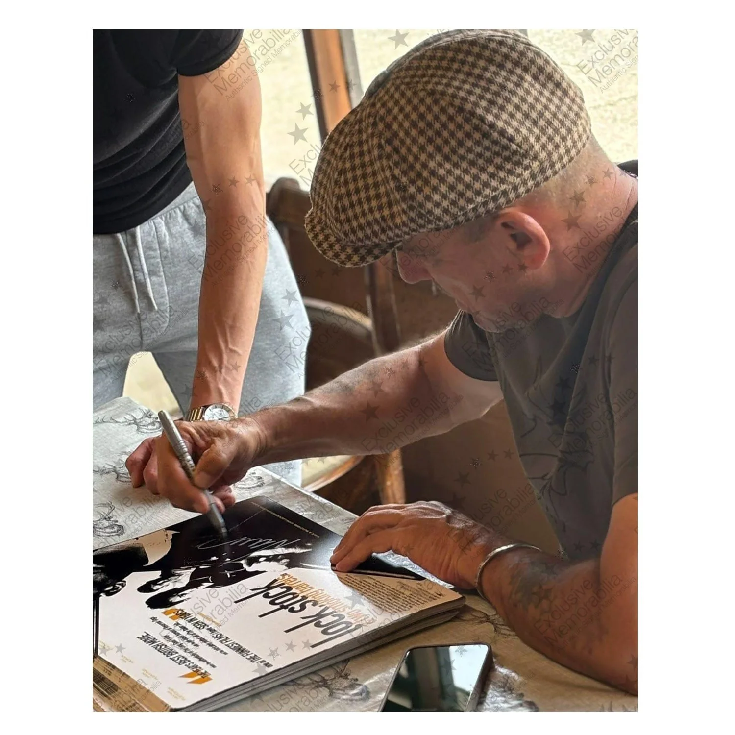 Vinnie Jones — Vinnie Jones Signed Lock, Stock & Two Smoking Barrels Film Poster. Framed, image 2