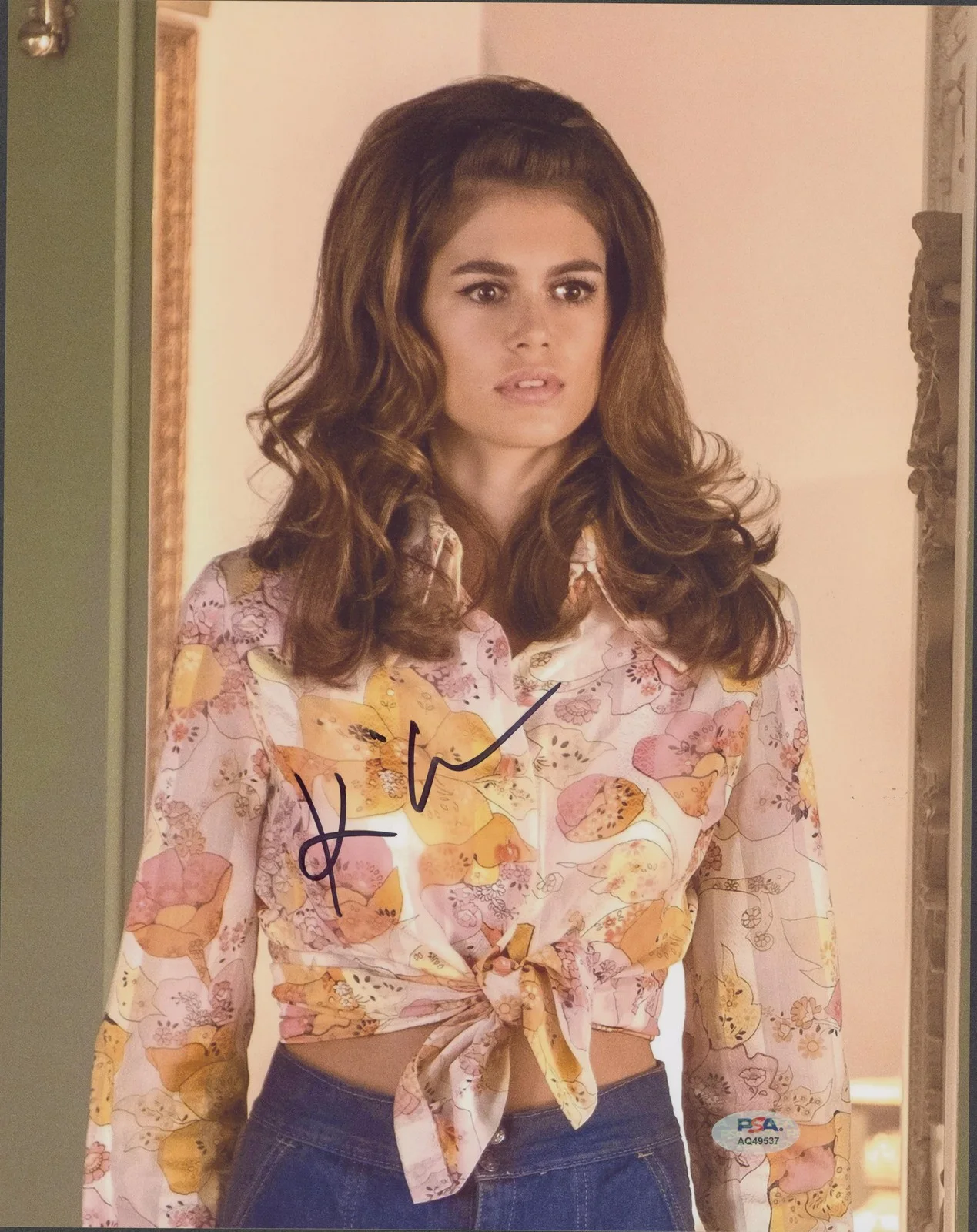 Kaia Gerber — Kaia Gerber Palm Royale Authentic Signed 11x14 Vertical Photo PSA/DNA #AQ49537
