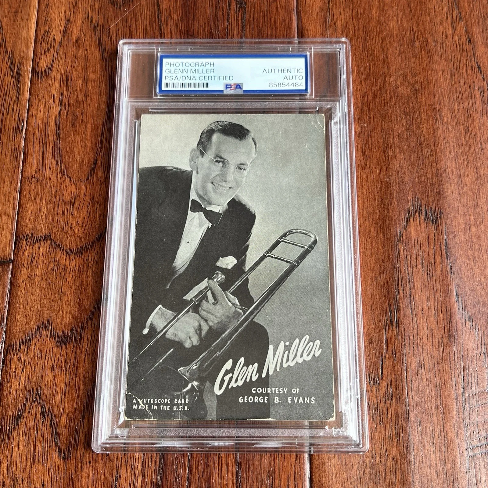 GLENN MILLER Autograph Photo Boldly SIGNED * Vanished Big Band Leader PSA, изображение 2