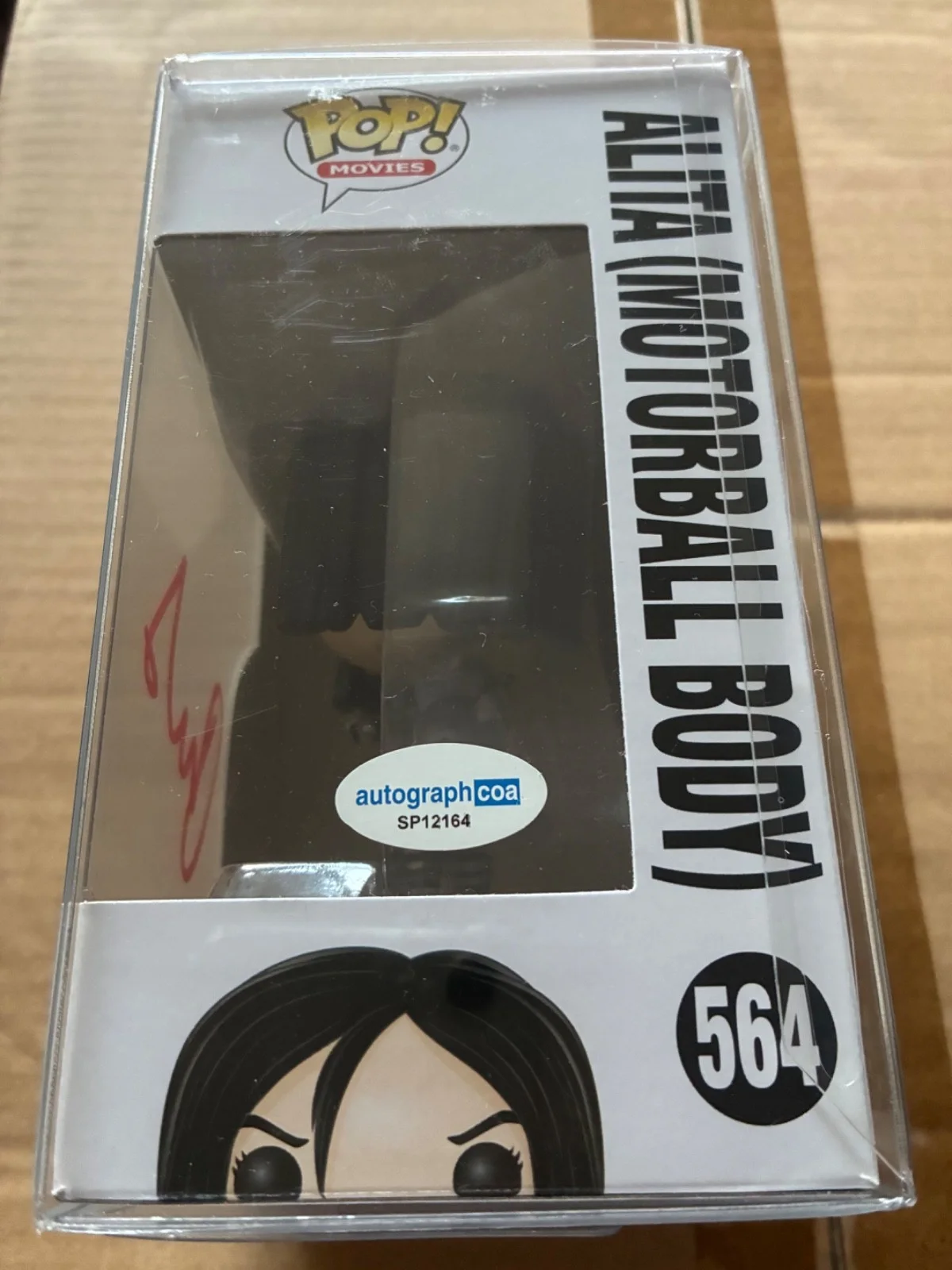 Funko Pop! Alita (Motorball Body) #564 Signed Autographed Rosa Salazar With COA, изображение 3