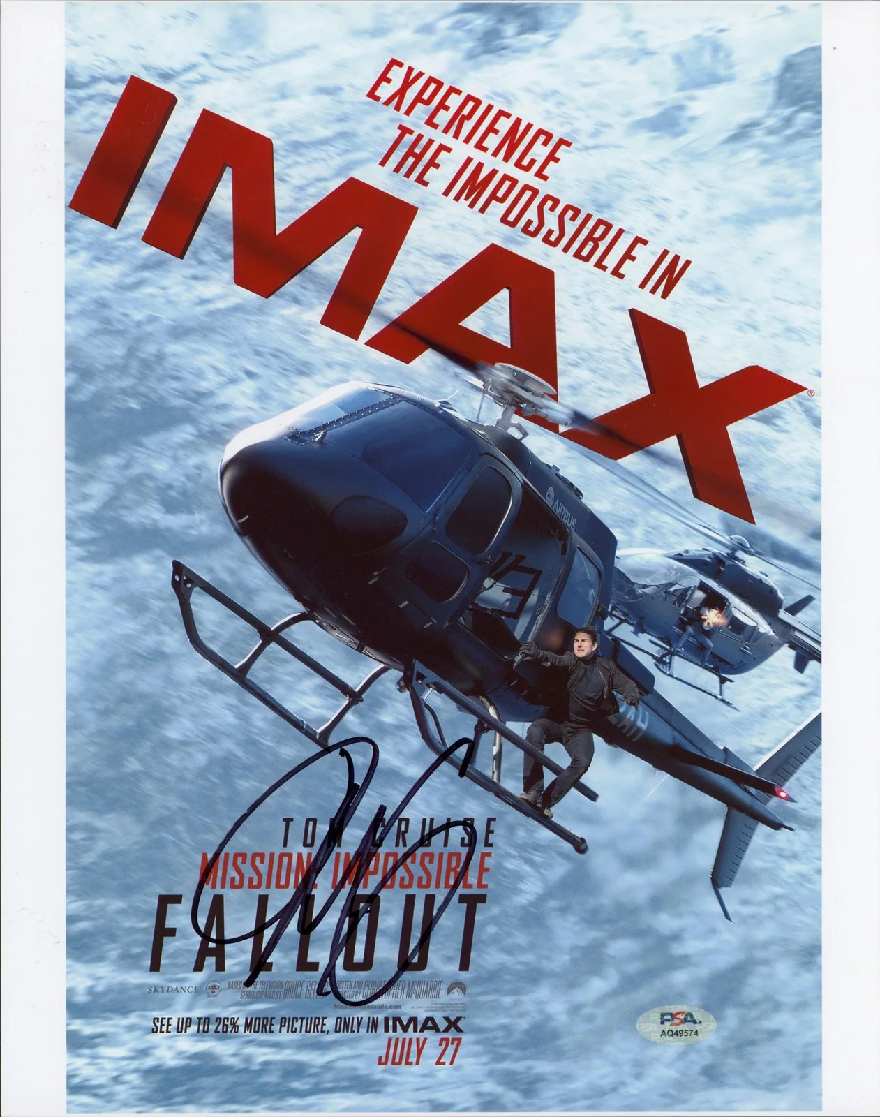 Christopher McQuarrie — Christopher McQuarrie Mission Impossible Fallout Signed 11x14 Photo PSA #AQ49574