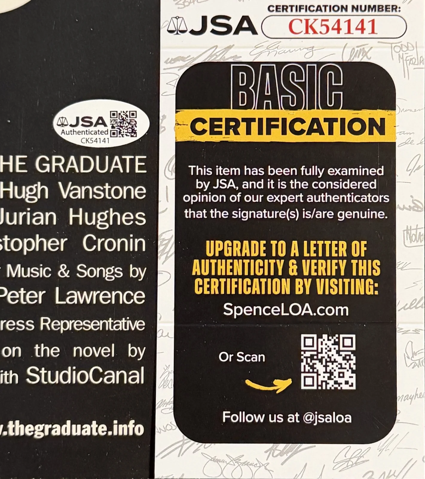 Alicia Silverstone, Jason Biggs — Alicia Silverstone, Jason Biggs SIGNED JSA COA 11x22 Graduate POSTER AUTOGRAPHED, изображение 5
