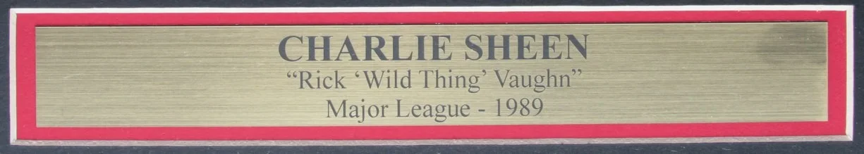 Charlie Sheen Wild Thing Signed Major League 16x20 Print Framed PSA/DNA 205124, изображение 3