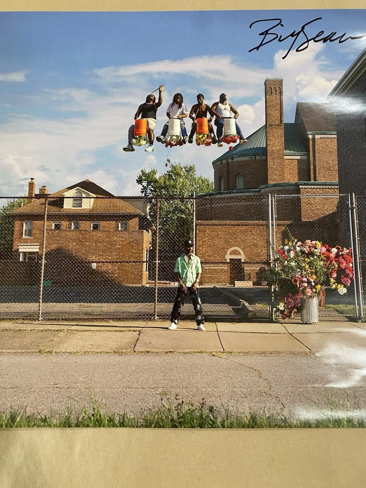 Big Sean x Detroit 2 Album Release Promo Poster Signed by Artist Big Sean 18x18, изображение 3