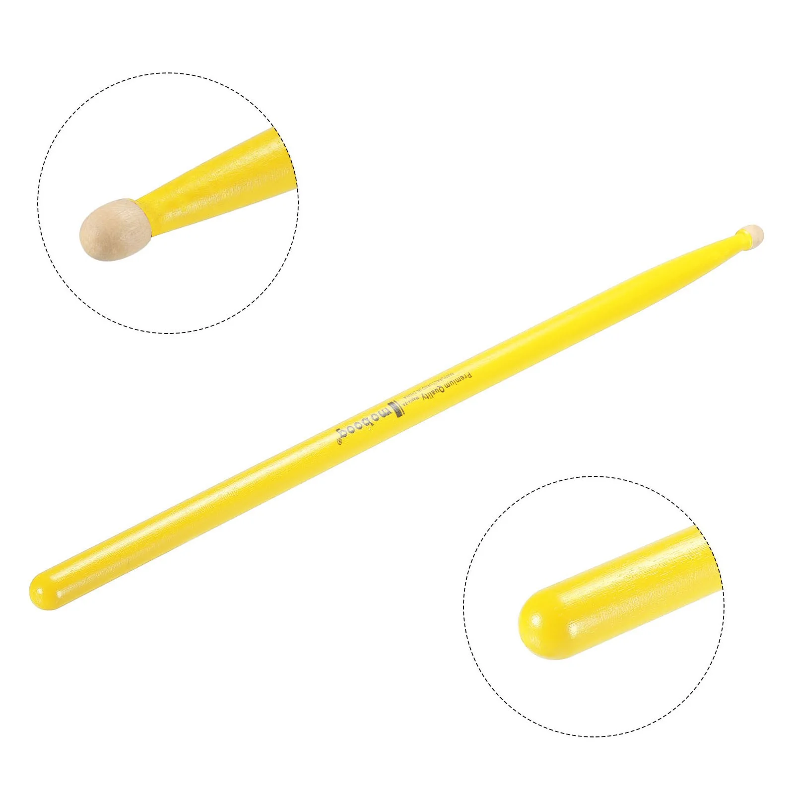 Maple Wood Drumstick Anti Slip Drum Stick 5A Yellow 1 Pair for Drumming Musical, image 4
