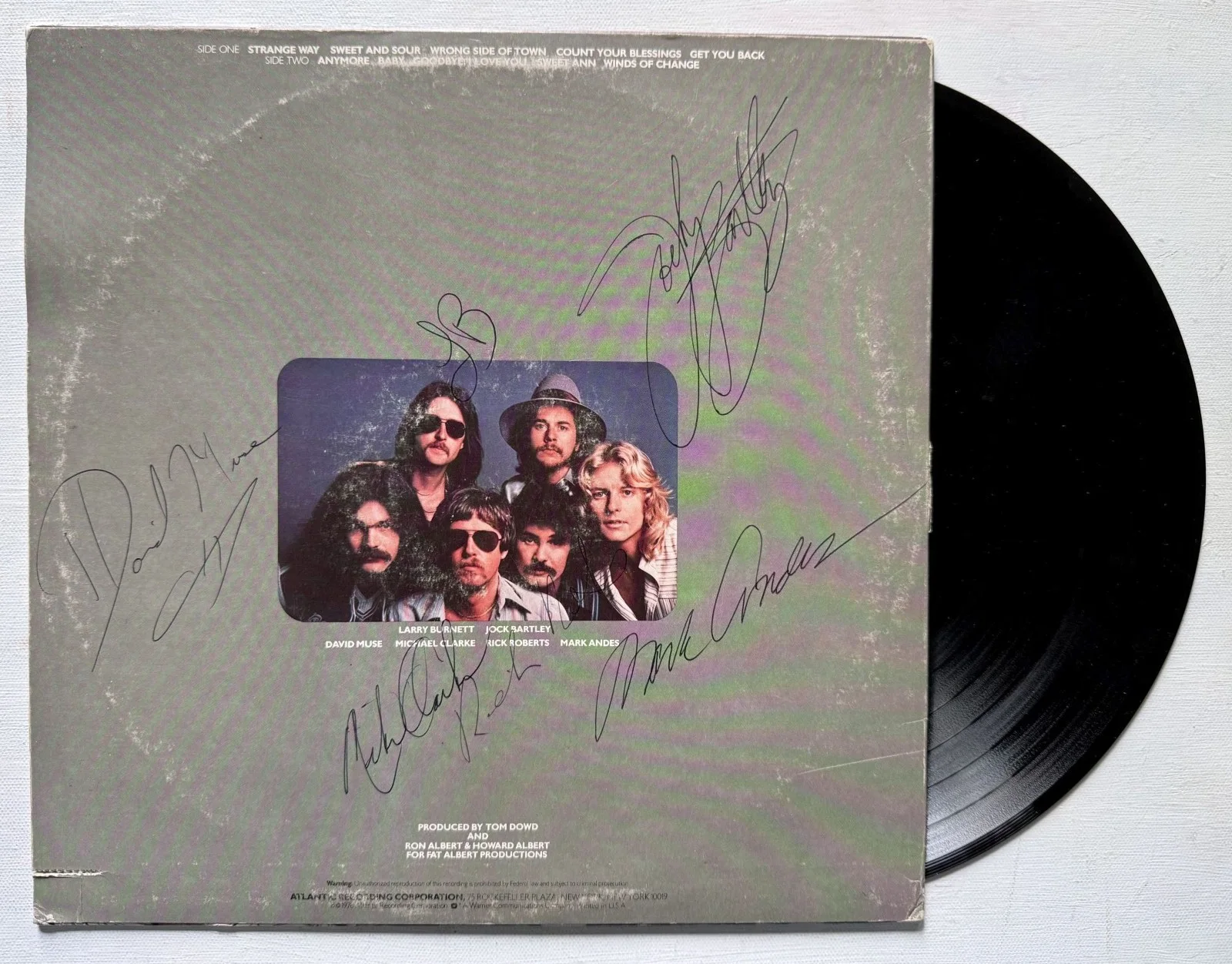 Firefall Band Signed Autographed "Elan" Vintage Record Album, image 2