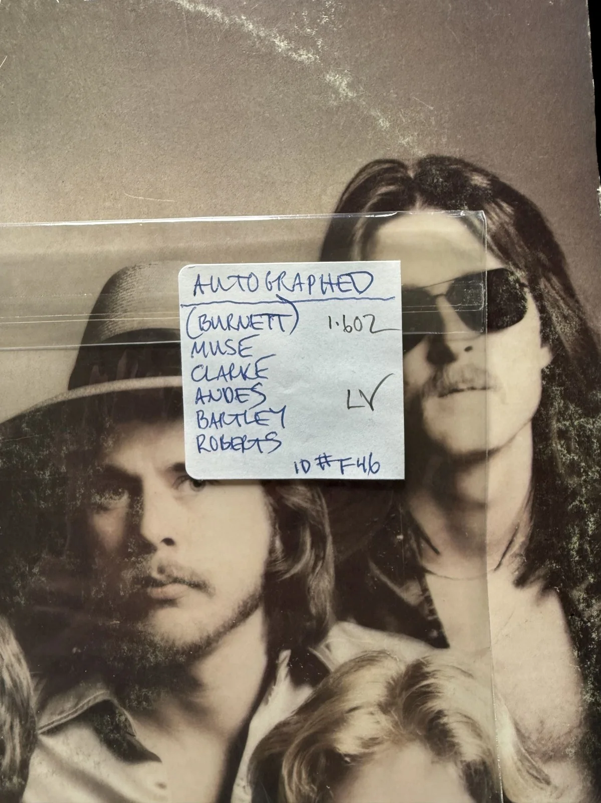 Firefall Band Signed Autographed "Elan" Vintage Record Album, image 3
