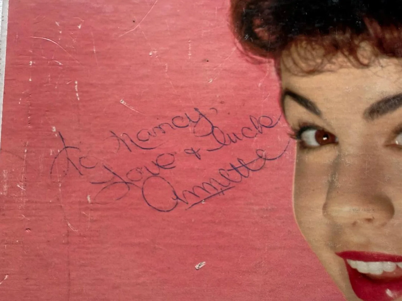 Annette Funicello (d. 2013) Signed Autographed "Annette" Vintage Record Album, изображение 2