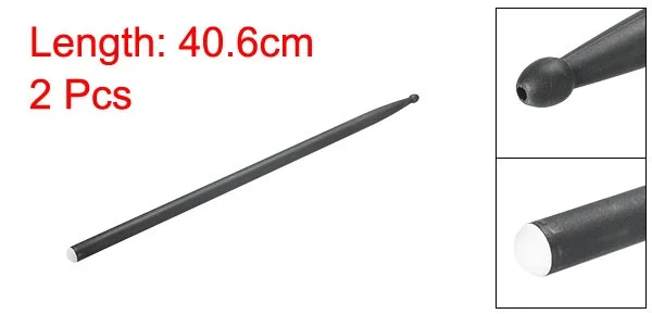 1Pair Drumstick Carbon Fiber Drum Stick Anti-Slip 5A Black, изображение 2