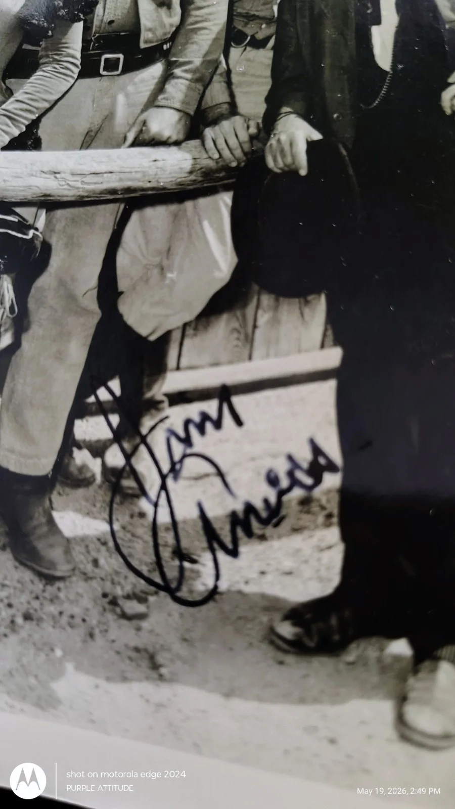 James Arness — Vintage "Gunsmoke" 5x7 Cast Promotional Photo – Hand-Signed by James Arness..., изображение 2