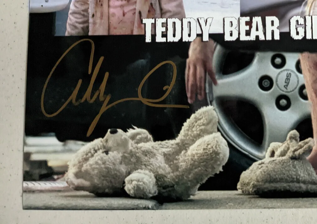HorrorAutographs.com — ADDY MILLER Signed 8x10 Photo Teddy Bear Girl The Walking Dead Autograph JSA A, image 2