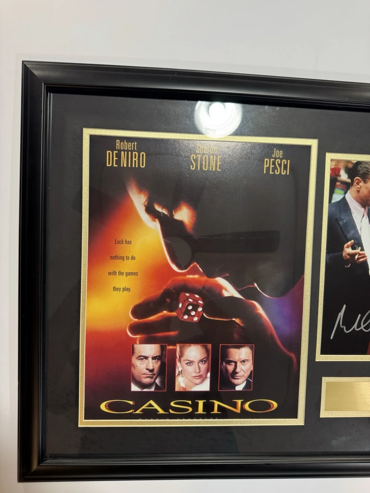 Robert De Niro Joe Pesci Autographed Picture From Casino Framed WithAuthenticity, изображение 5