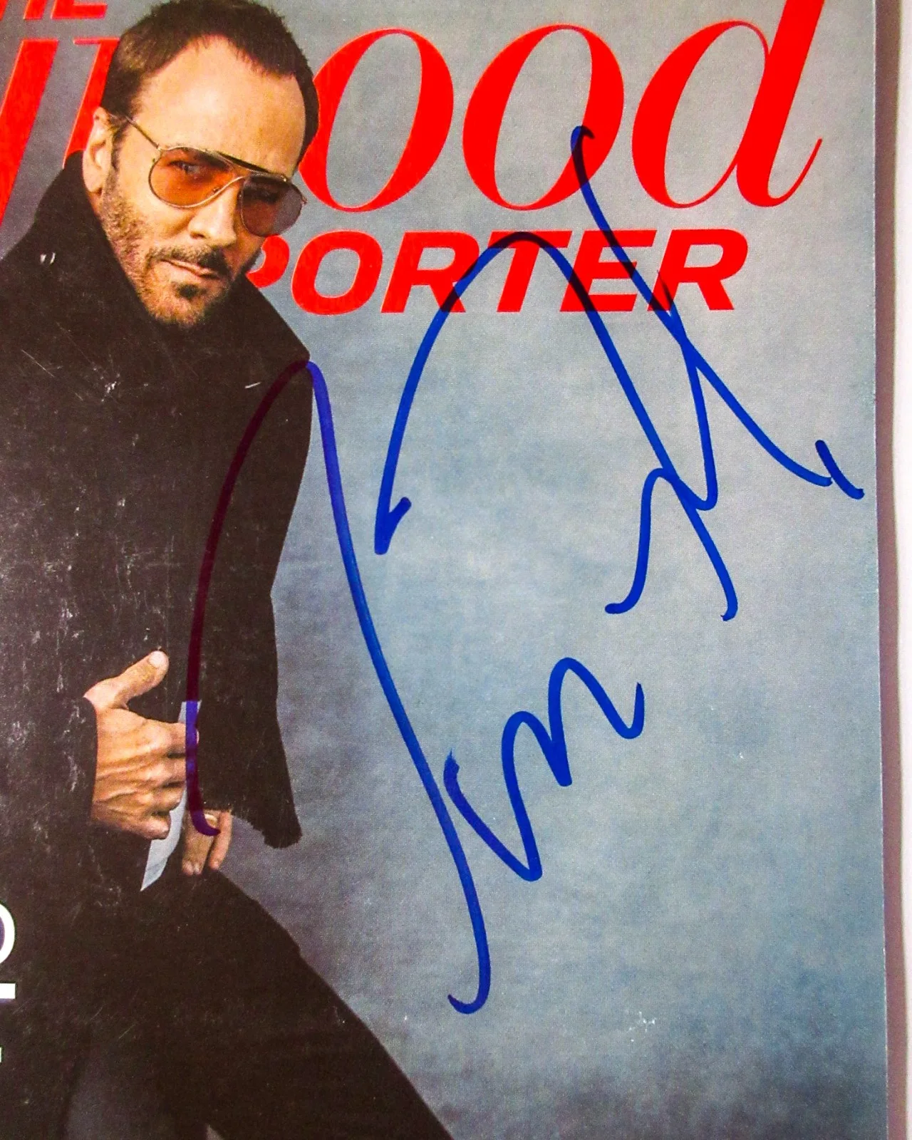 Tom Ford — Tom Ford Fashion Designer Signed HOLLYWOOD REPORTER Magazine EXACT Proof JSA COA, изображение 3