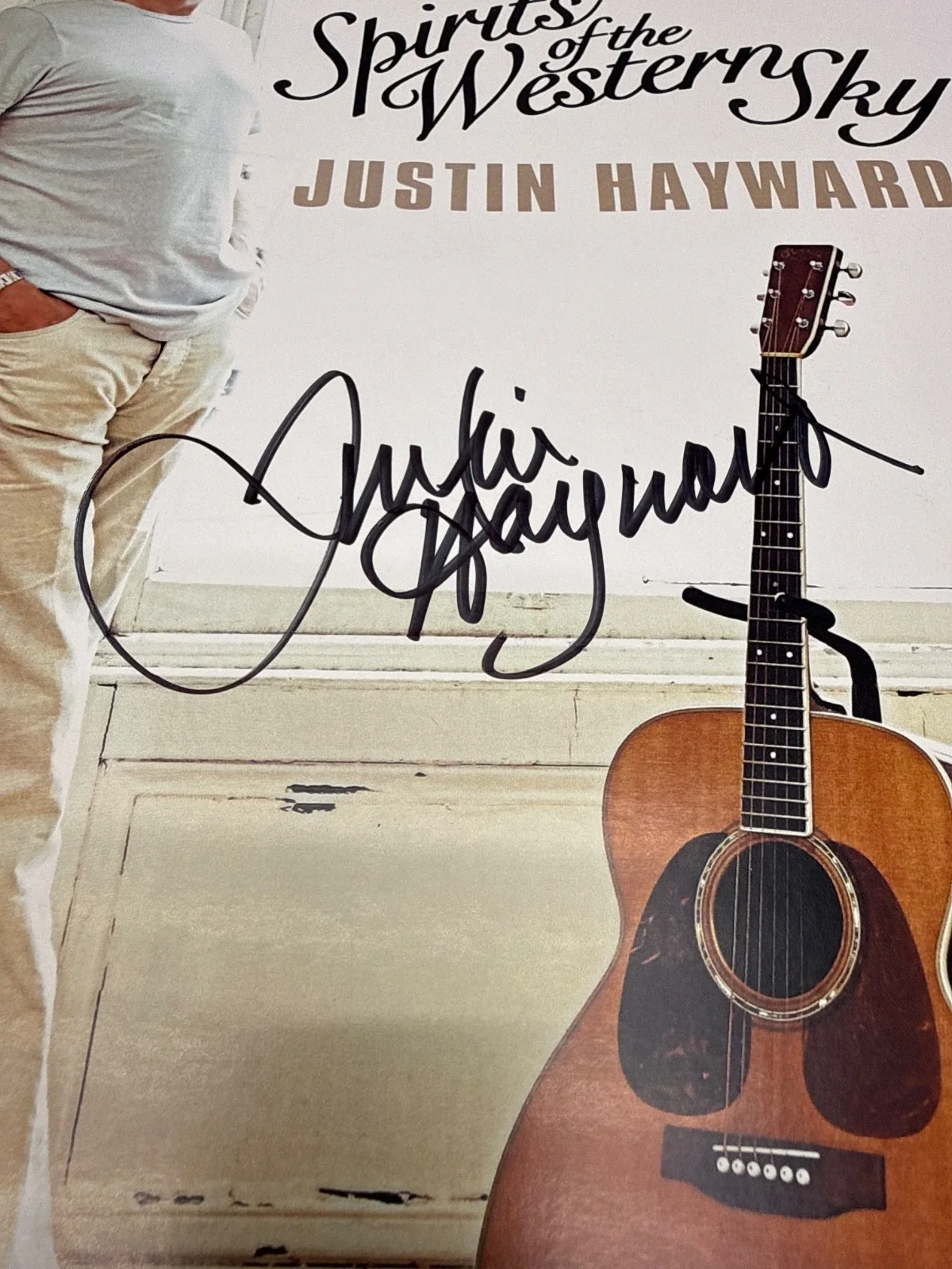 Justin Hayward — Justin Hayward Signed tour Poster 'Moody Blues'!, изображение 2