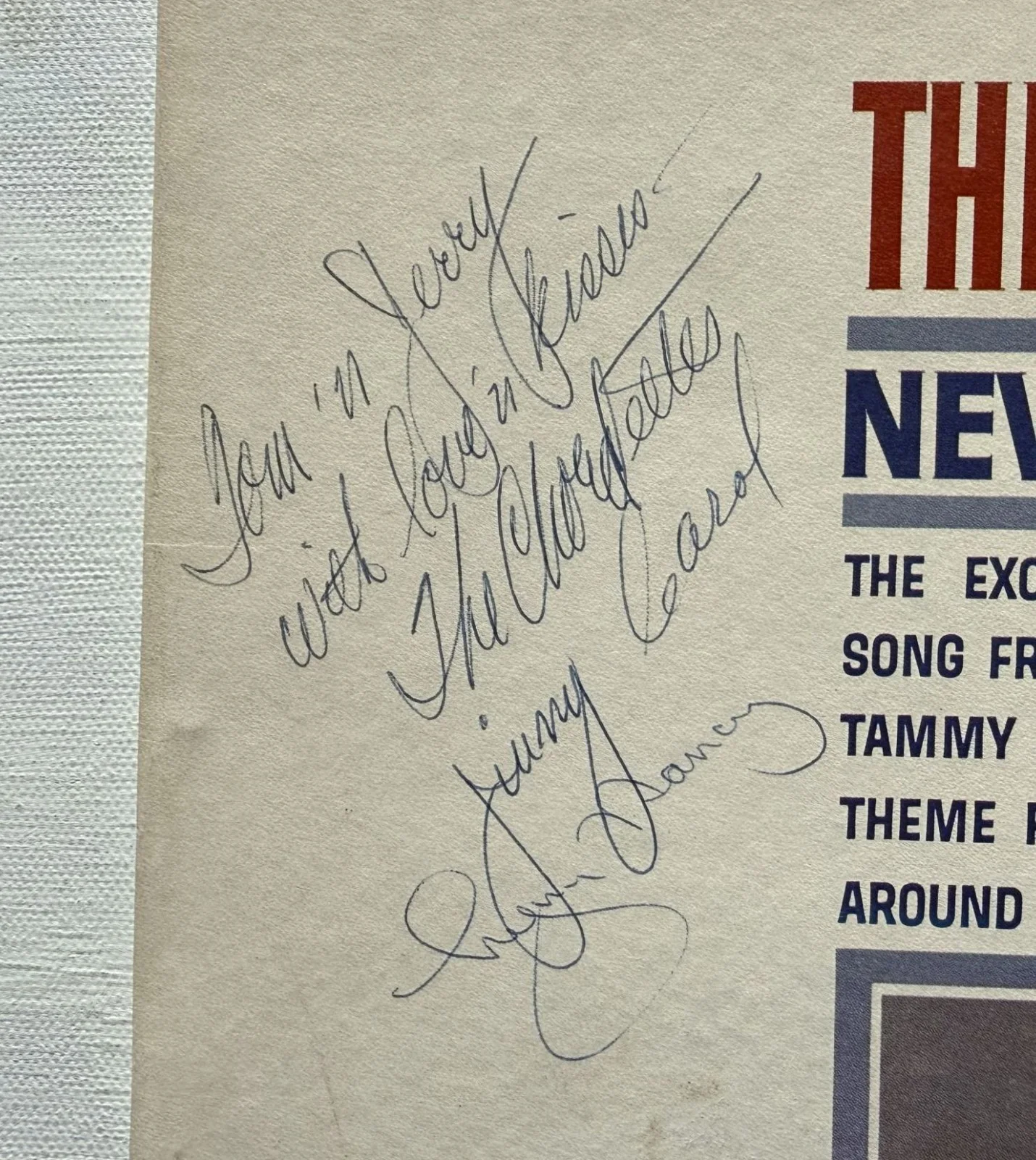 The Chordettes Band Signed Autographed "Never on Sunday" Vintage Record Album, изображение 2