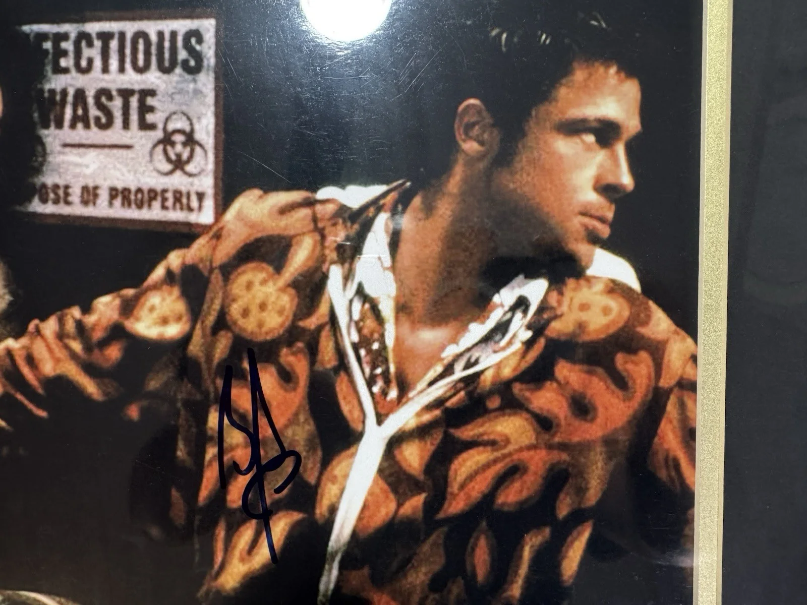 Brad Pitt Edward Norton Signed Autographed Picture Of The Movie Fight Club, изображение 2