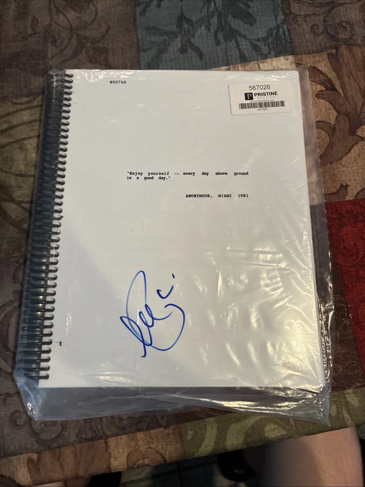 Al Pacino Signed Scarface Movie Script JSA Z01011, image 4