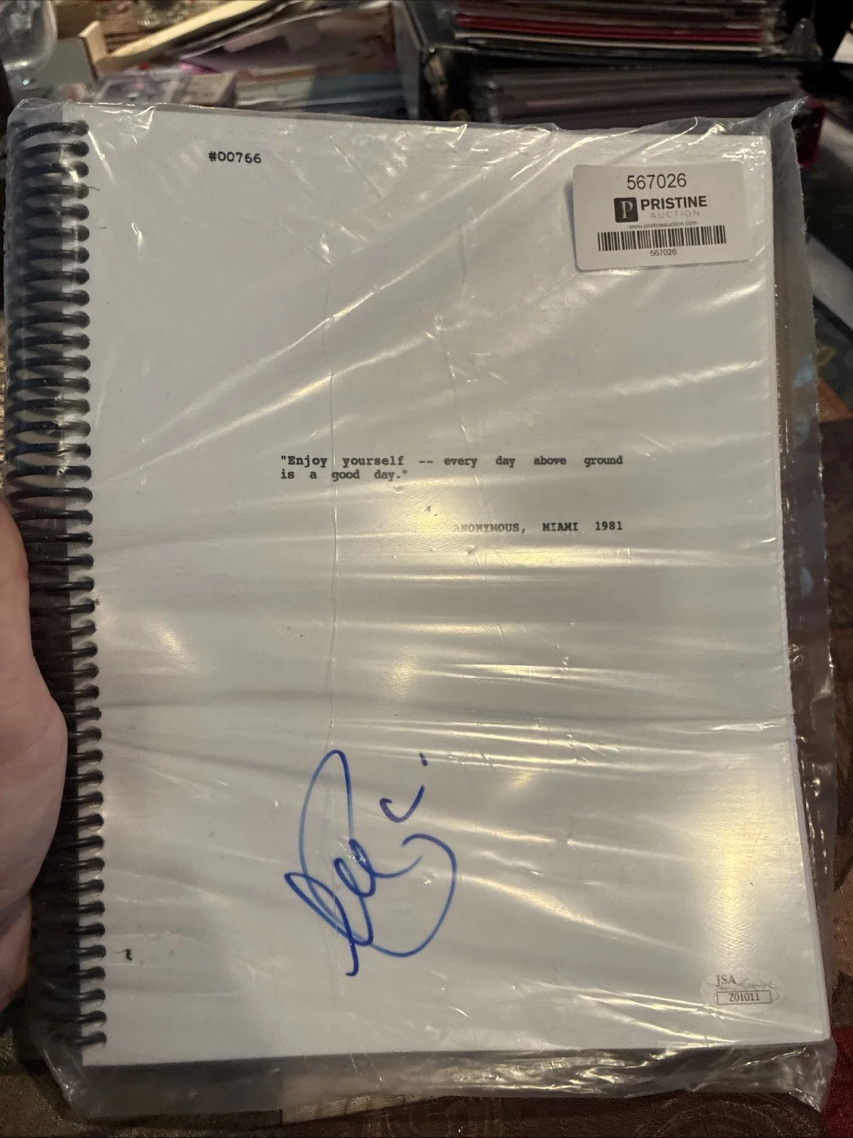 Al Pacino Signed Scarface Movie Script JSA Z01011, image 5