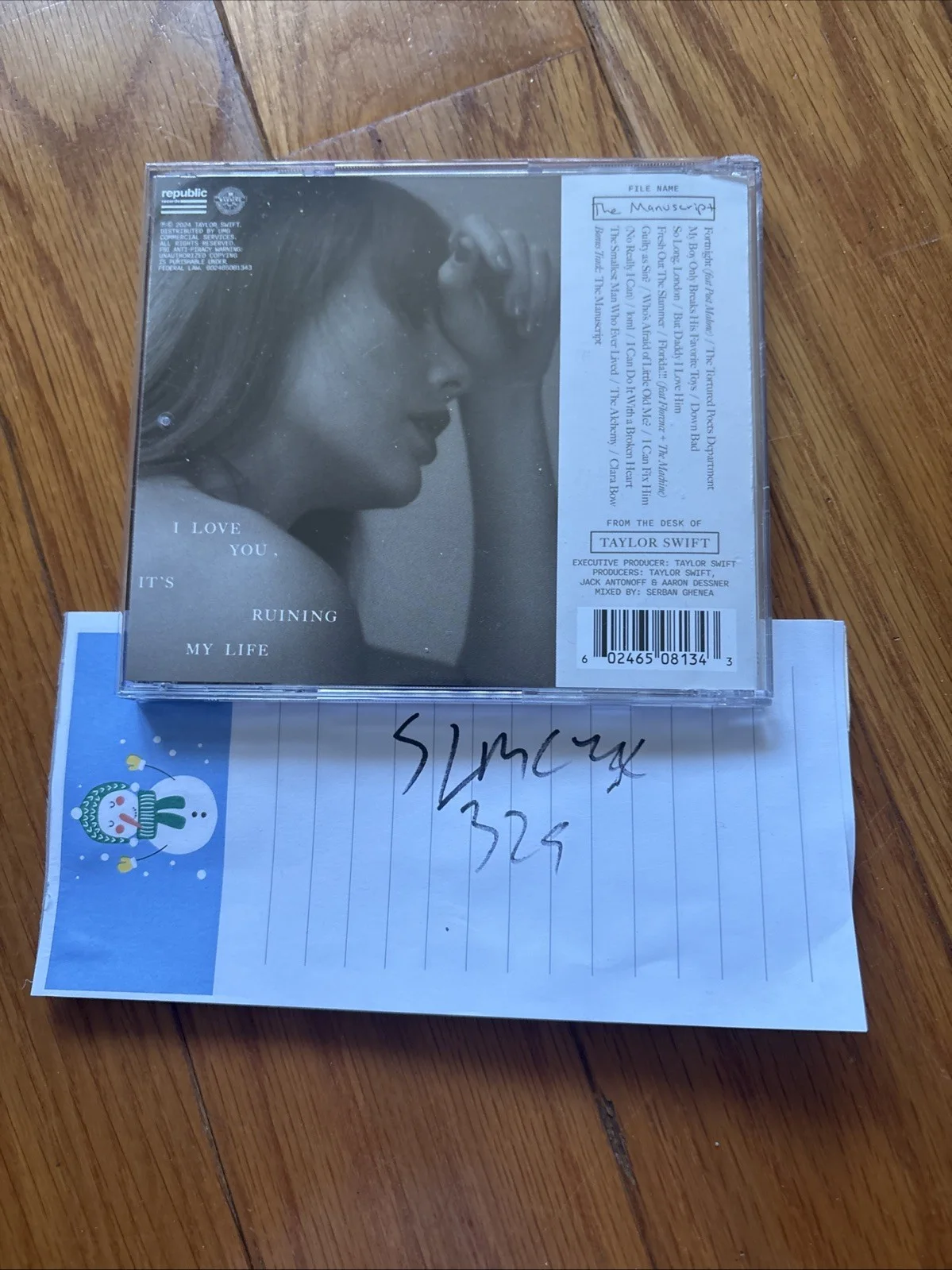 New Taylor Swift Tortured Poets Department CD w/ Hand Signed Photo SHIPS NOW A, изображение 3