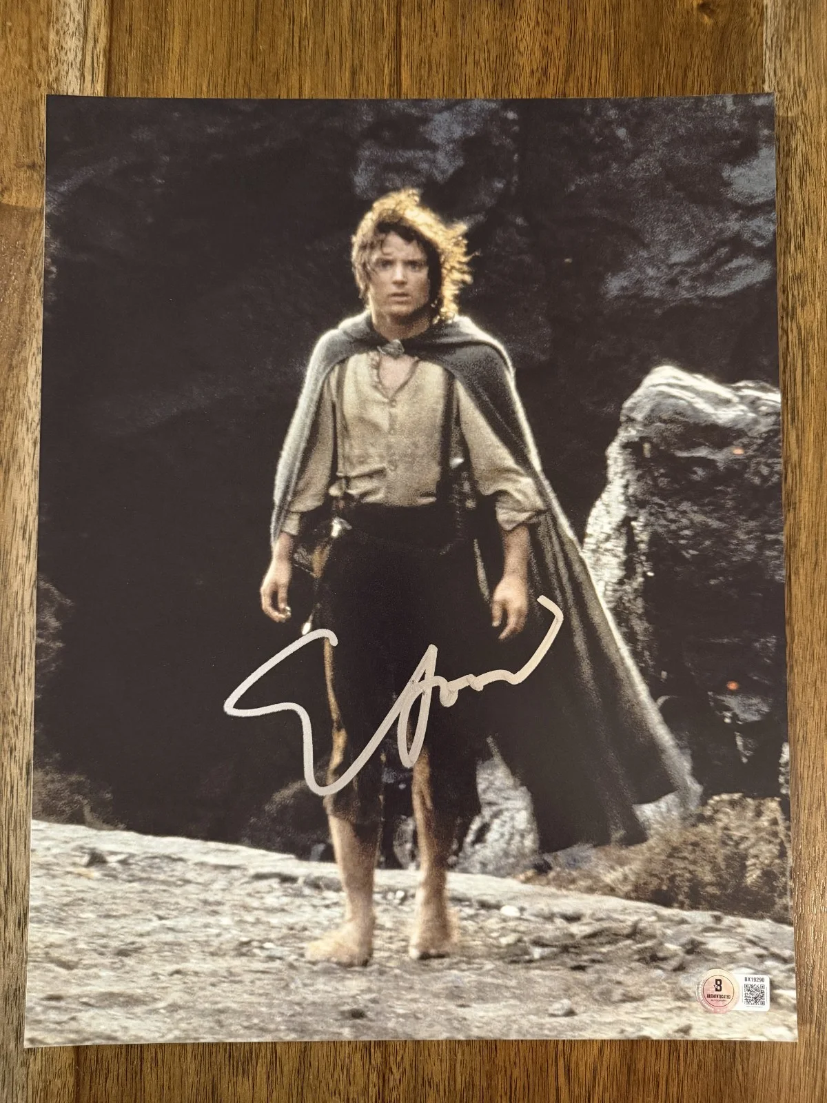 Elijah Wood — Elijah Wood ‘Lord of the Rings’ Signed 11x14 Photo ‘Frodo’ Beckett