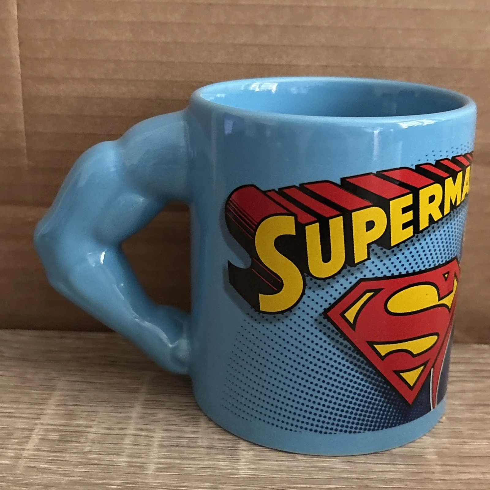 DC Comics Superman Mug With 3D Arm Handle Brand New In Box, image 5