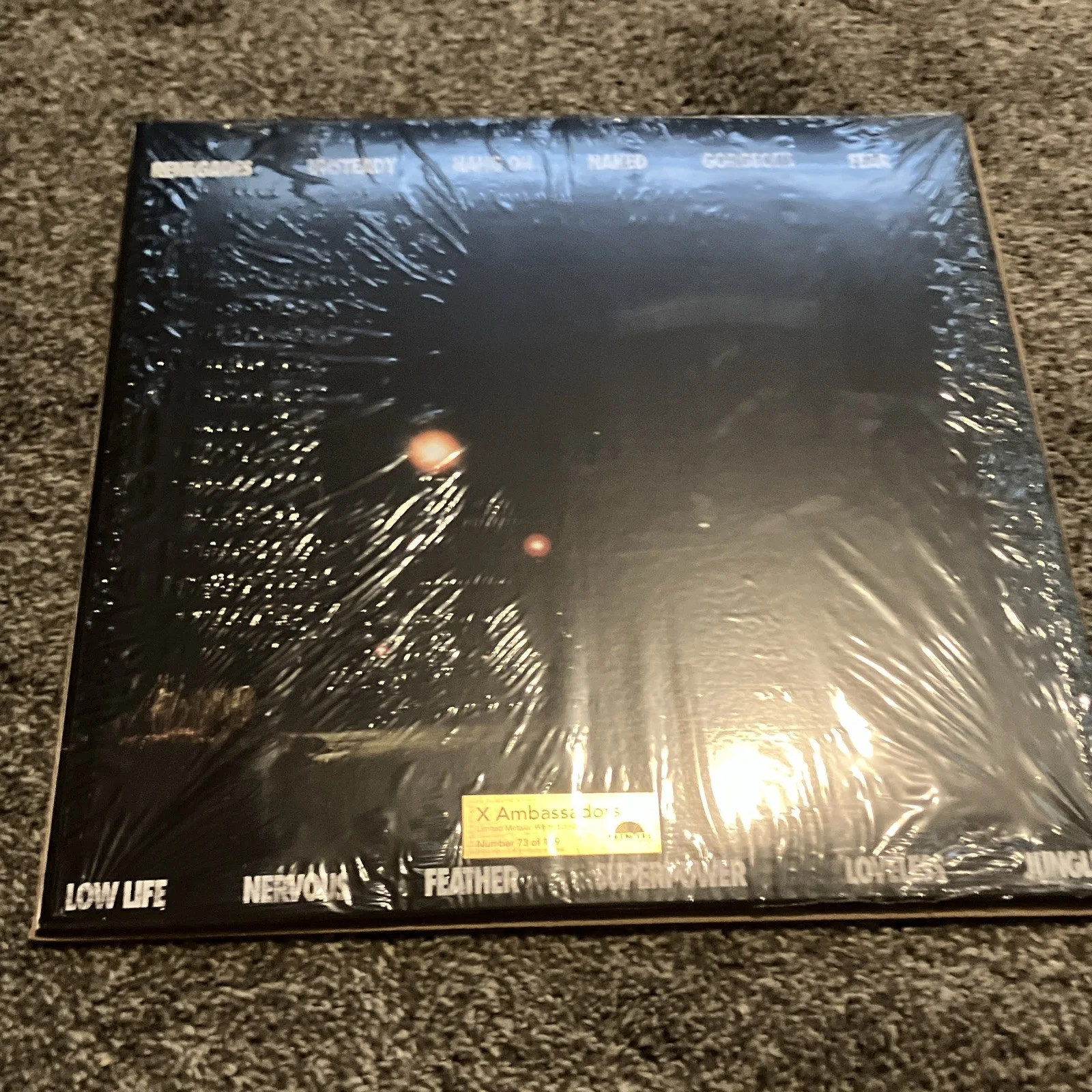 X Ambassadors Limited Metallic White Edition Signed Record No. 73/149, image 2
