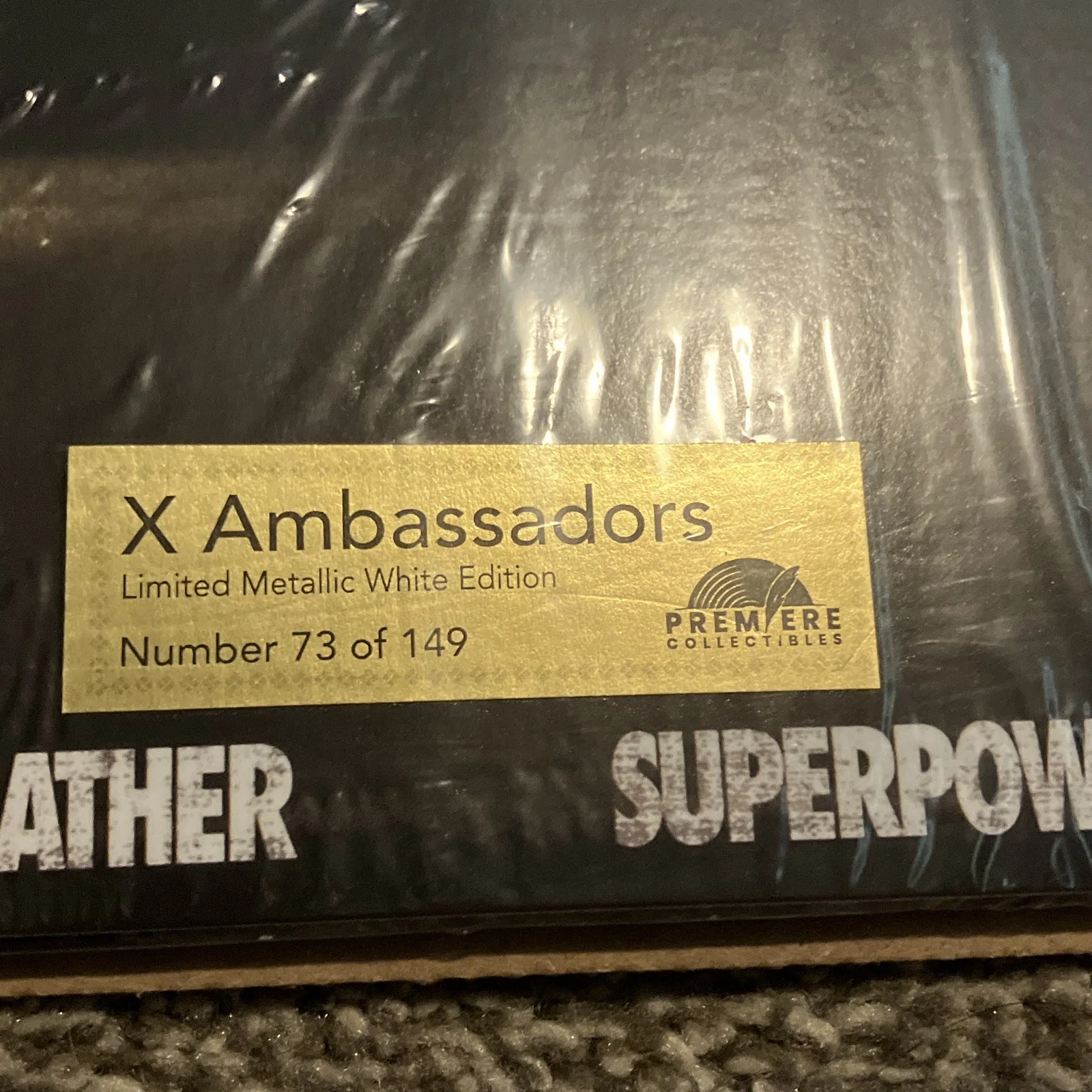 X Ambassadors Limited Metallic White Edition Signed Record No. 73/149, image 3