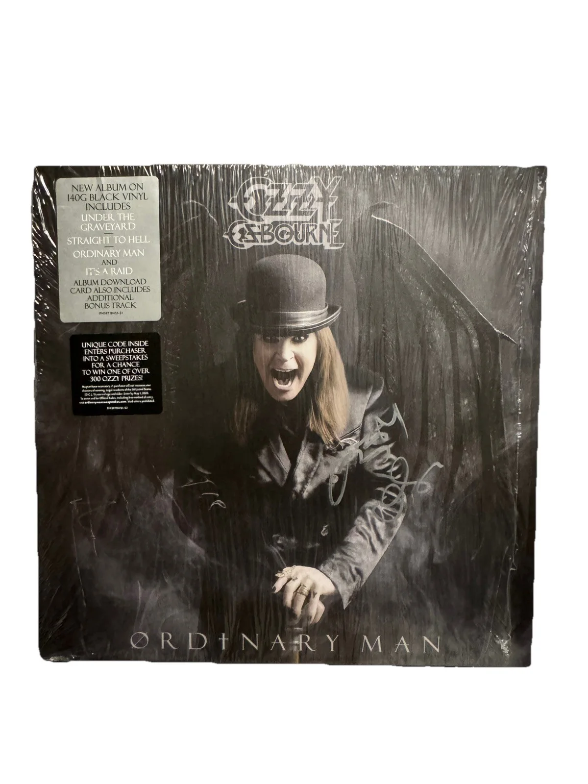 Ozzy Osbourne — Ozzy Osbourne Ordinary Man Signed Autograph Album Vinyl