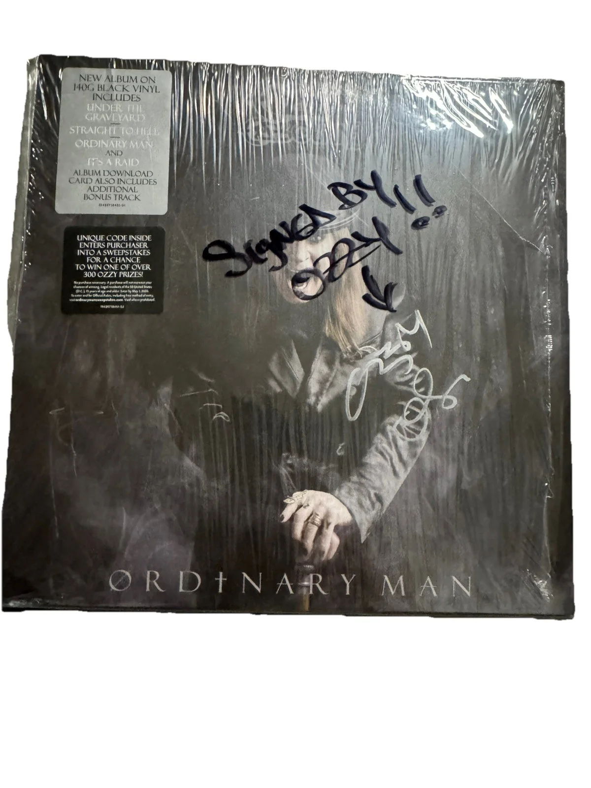 Ozzy Osbourne — Ozzy Osbourne Ordinary Man Signed Autograph Album Vinyl, изображение 4