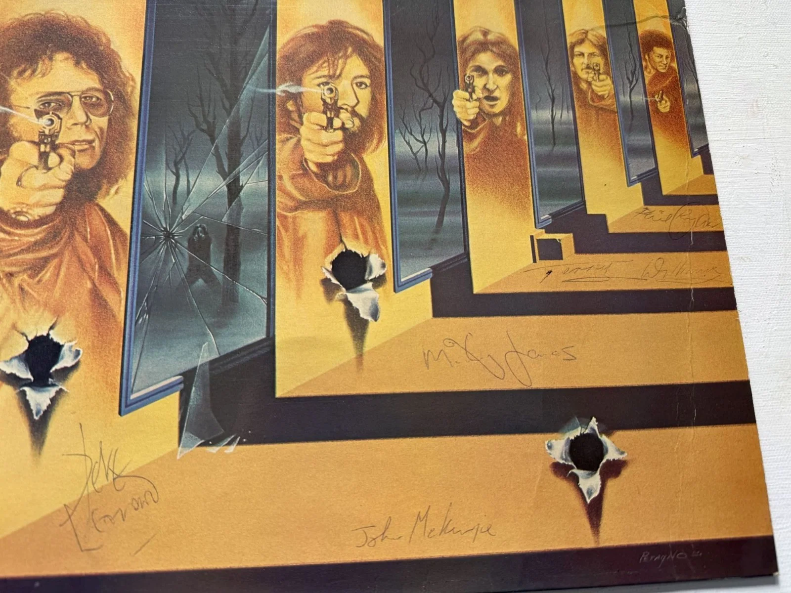 Man Band Signed Autographed "The Welsh Connection" Record Album, image 2
