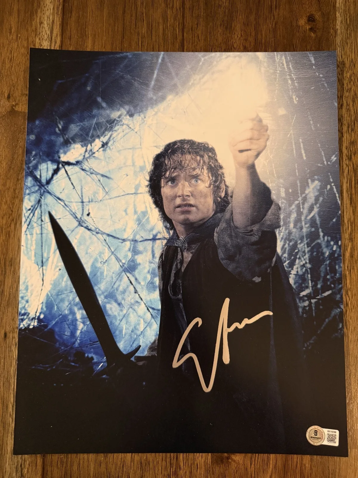 Elijah Wood — Elijah Wood ‘Lord of the Rings’ Signed 11x14 Photo ‘Frodo’ Beckett
