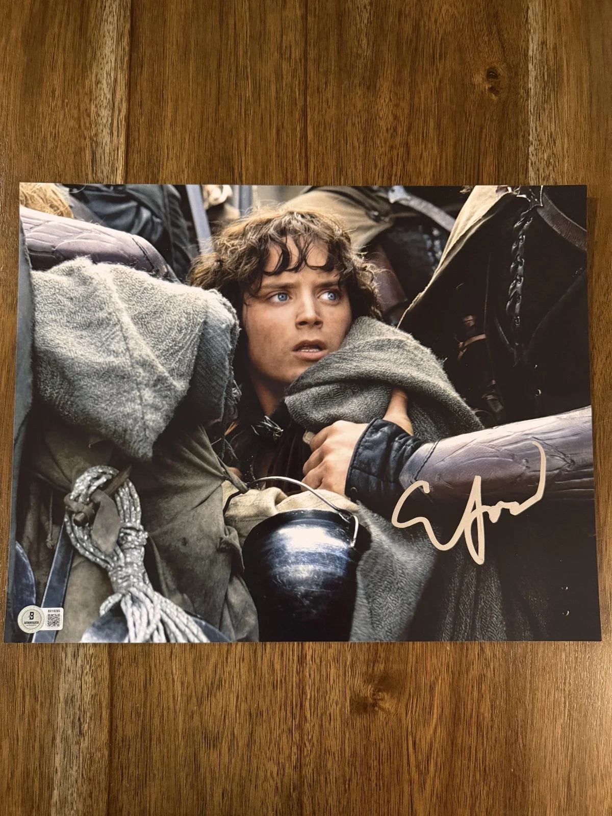 Elijah Wood — Elijah Wood ‘Lord of the Rings’ Signed 11x14 Photo ‘Frodo’ Beckett