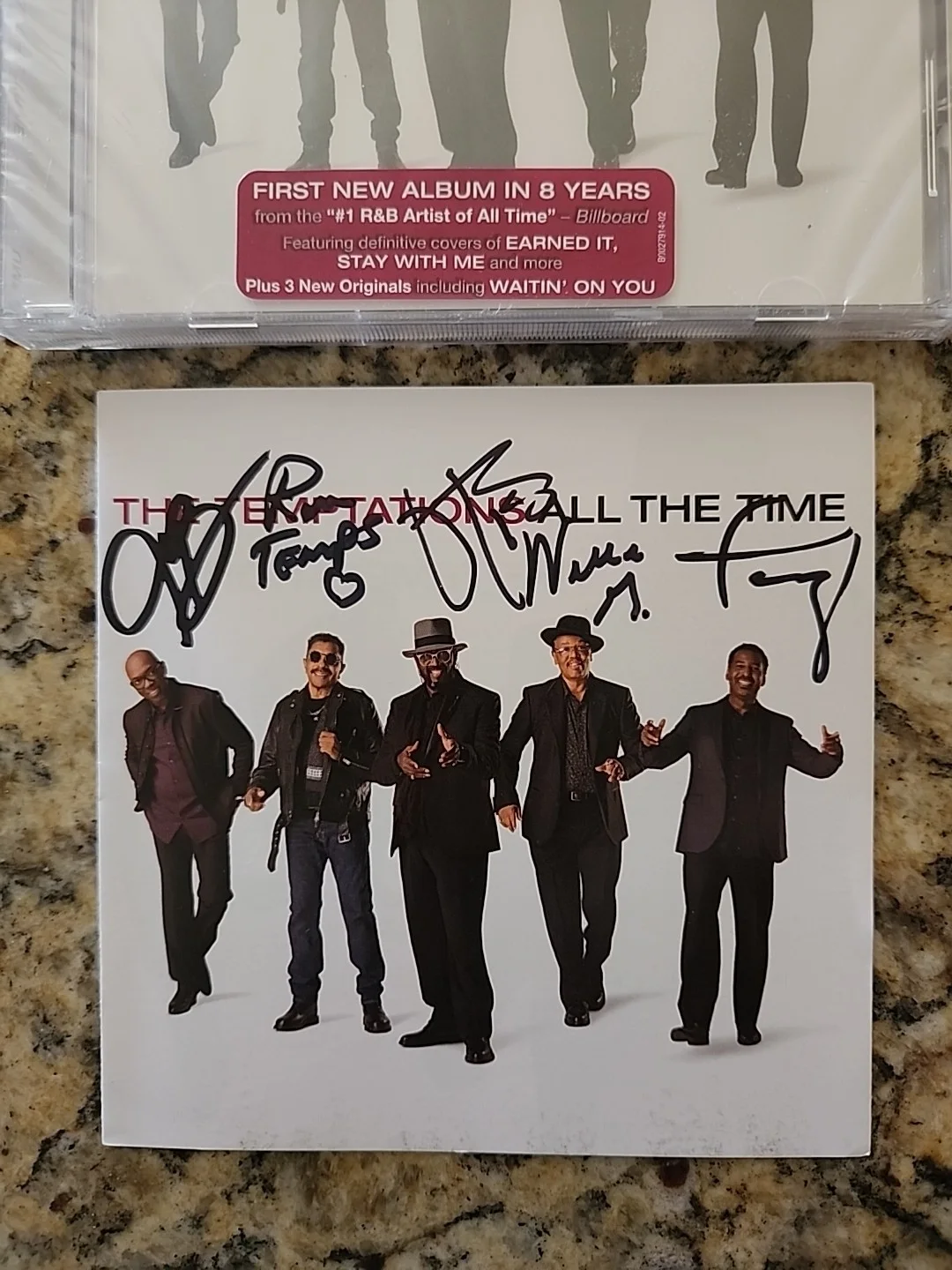 The Temptations All The Time Signed Auto Autograph CD Otis Williams Brand New, изображение 2