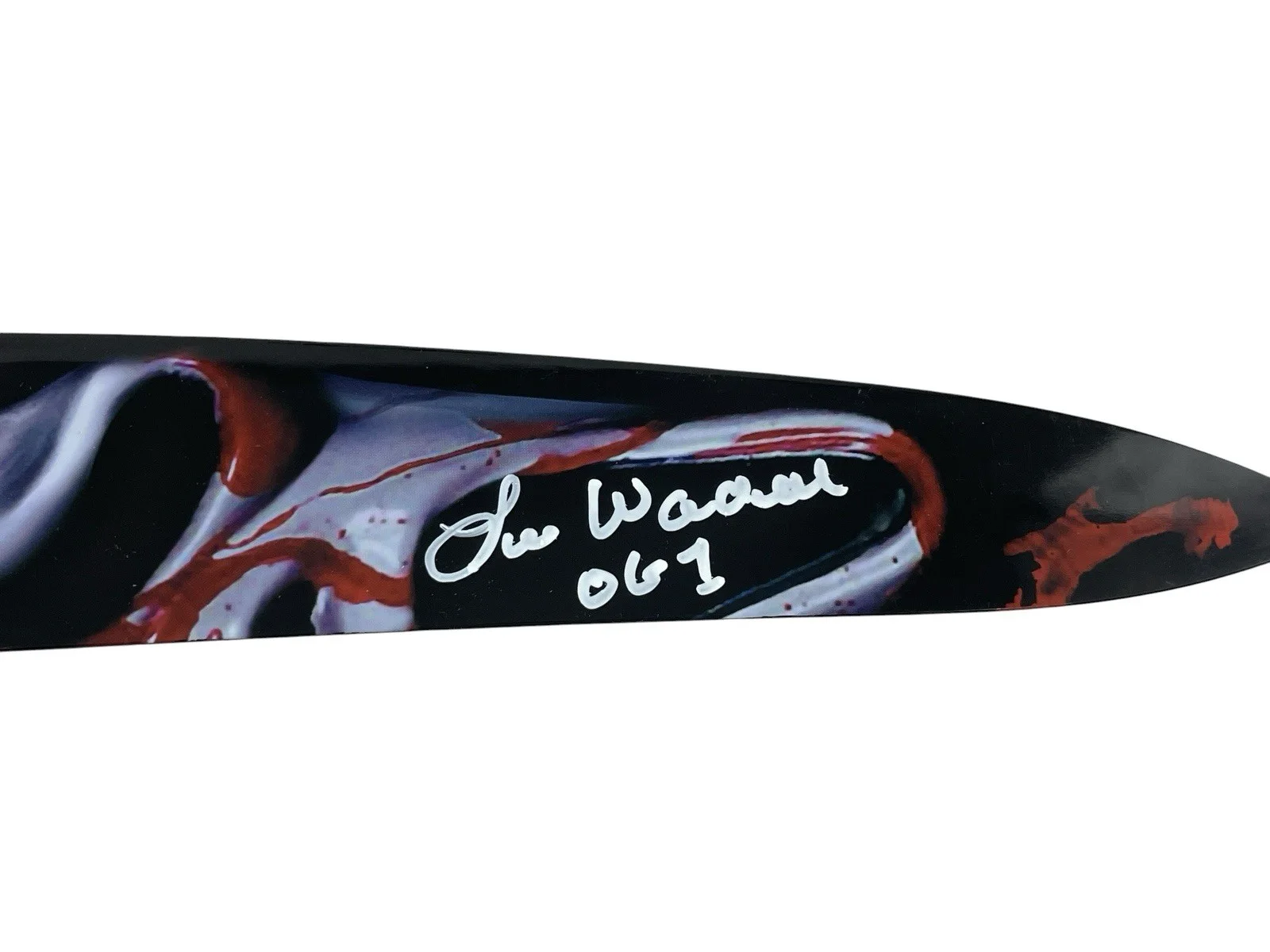 Lee Waddell — Ghostface Autographed Scream Prop Replica Knife Lee Waddell Signed Horror JSA, image 2