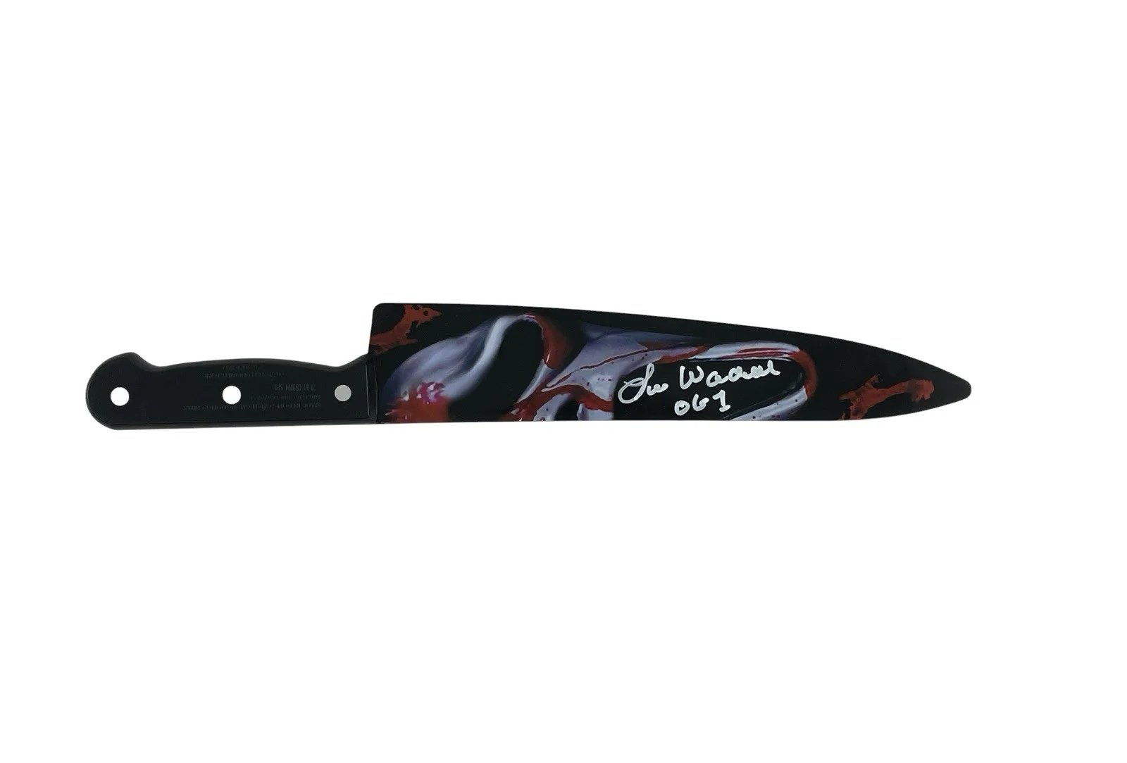 Lee Waddell — Ghostface Autographed Scream Prop Replica Knife Lee Waddell Signed Horror JSA, image 3