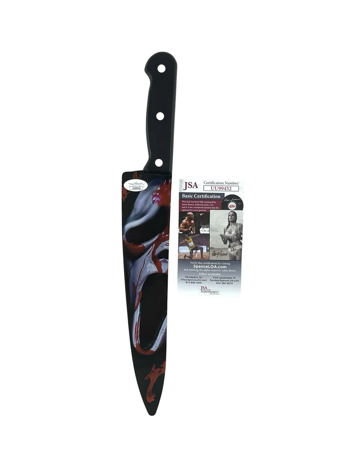 Lee Waddell — Ghostface Autographed Scream Prop Replica Knife Lee Waddell Signed Horror JSA, image 4