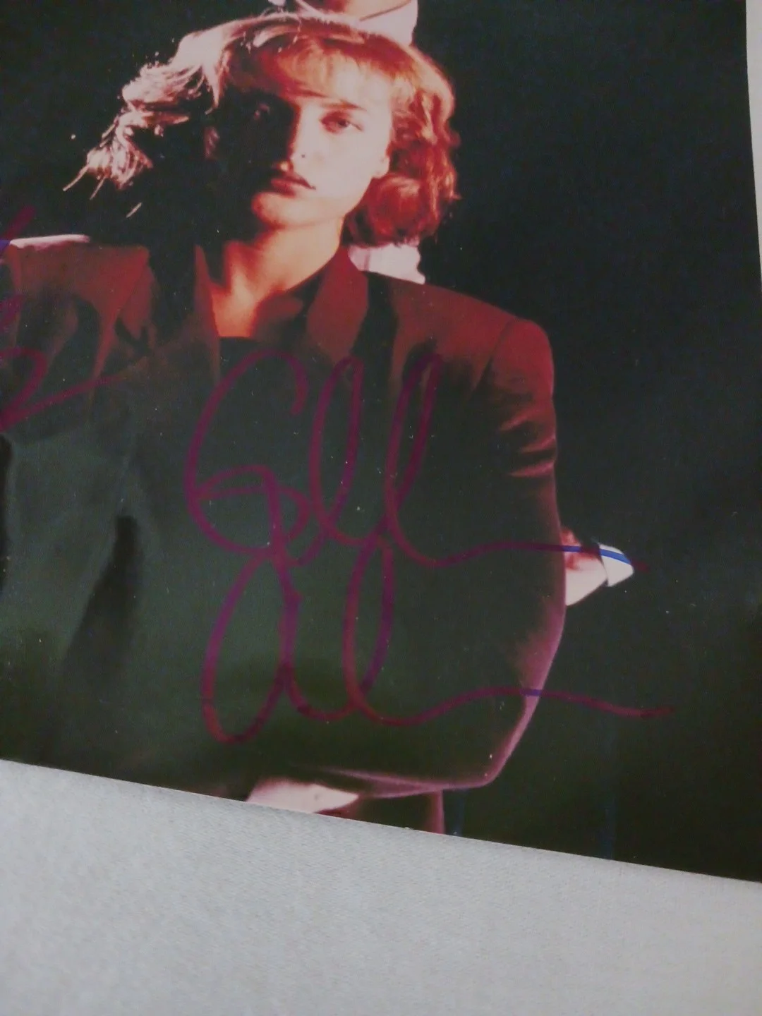 Gilian Anderson — Dual Signed Gillian Anderson David Duchovny X Files Autographed 8" X 10" Color, image 2