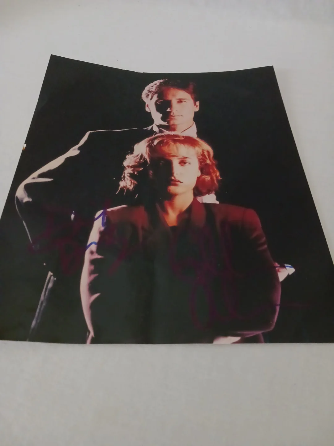 Gilian Anderson — Dual Signed Gillian Anderson David Duchovny X Files Autographed 8" X 10" Color, image 4
