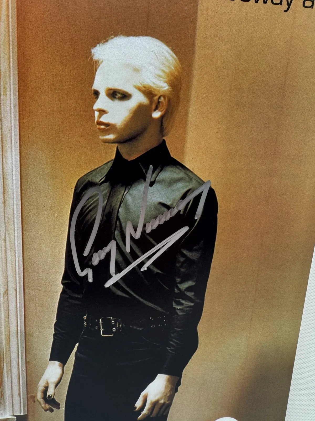 GARY NUMAN SIGNED VINYL REPLICAS TUBEWAY ARMY RECORD ALBUM LP JSA COA AUTOGRAPH, изображение 2