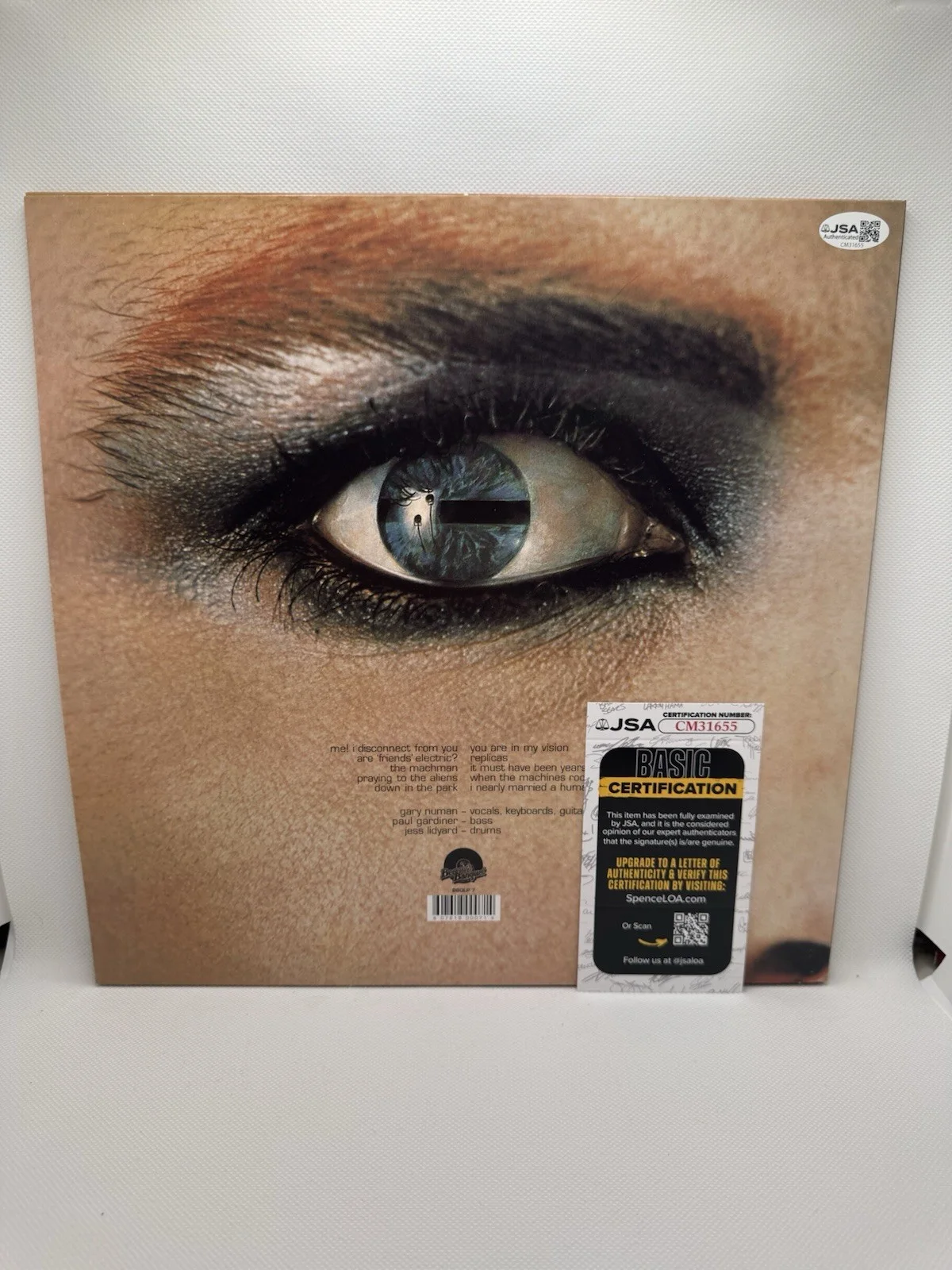 GARY NUMAN SIGNED VINYL REPLICAS TUBEWAY ARMY RECORD ALBUM LP JSA COA AUTOGRAPH, изображение 3