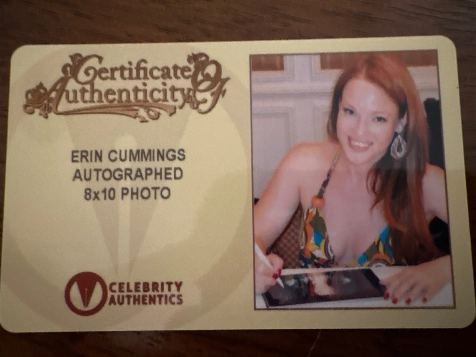 Erin Cummings — Erin Cummings Signed Detroit 1-8-7 8x10 Photo Autograph, image 3