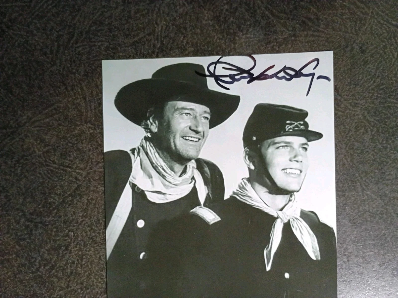 KONNAN — PATRICK WAYNE Hand Signed Autograph 4X6 Photo DAD IS JOHN WAYNE / THE YOUNG LAND, image 2