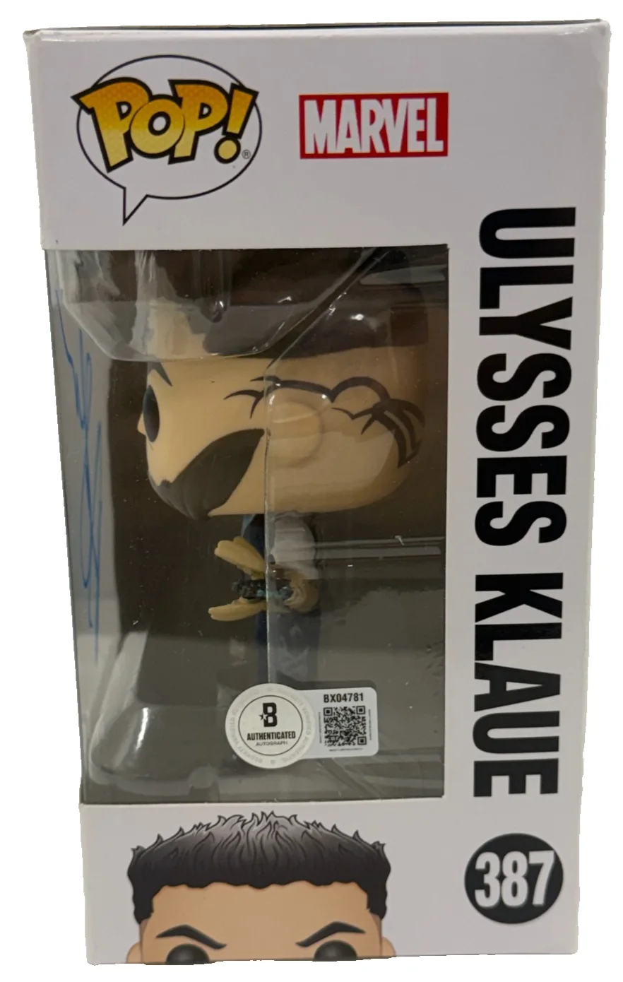 Andy Serkis — Andy Serkis Signed Ulysses Klaue Funko Black Panther Authentic Autograph Beckett, изображение 2